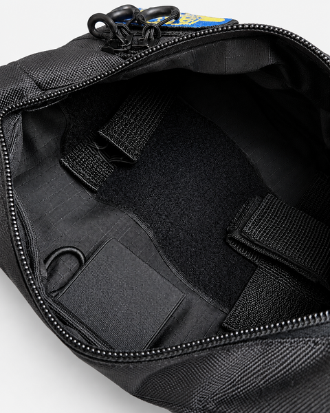 Черная сумка через плечо из Cordura, 30&times;24 см, с велкро панелей 095 фото