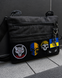 Черная сумка через плечо из Cordura, 30&times;24 см, с велкро панелей 095 фото 5