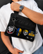 Черная сумка через плечо из Cordura, 30&times;24 см, с велкро панелей 095 фото 3