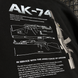 Чоловіче худі AK-74 з принтом спереду та на спині, утеплене на флісі, тринитка, чорне XL 242 фото 3