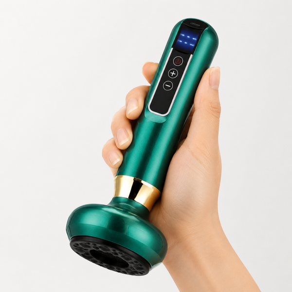 Вакуумний антицелюлітний масажер для тіла акумуляторний 6 режимів Cupping Massager зелений 190 фото