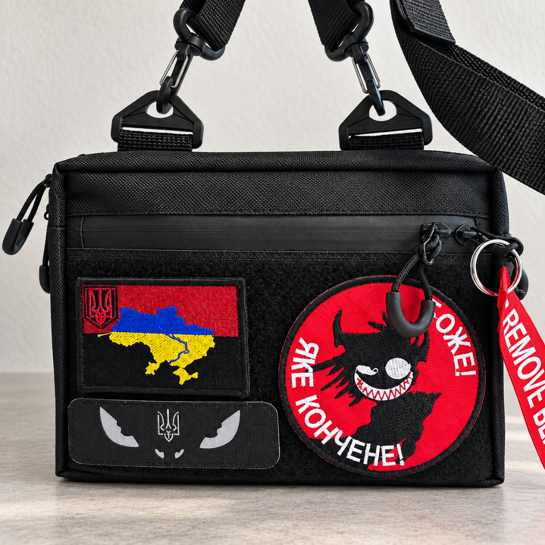 Сумка через плече &laquo;Напівкільце&raquo; 20&times;15&times;5 см чорна 200 фото
