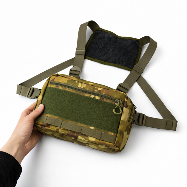 Нагрудна сумка Multicam Cordura 1000D з 5 кишенями 155 фото