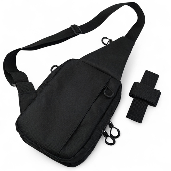 Тактична сумка Shadow Tactical Cordura 1000D з кобурою, MOLLE та патч-панеллю чорна 157 фото