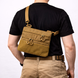 Тактична сумка кобура Cordura 1000D койот з патч-панеллю та зйомною кобурою 097 фото 2