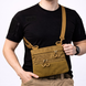 Тактична сумка кобура Cordura 1000D койот з патч-панеллю та зйомною кобурою 097 фото 3