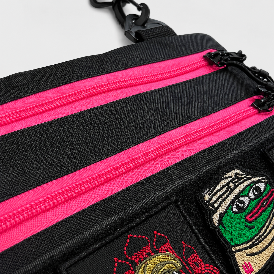 Тактическая сумка для патчей Cordura 1000D черная с кобурой 30&times;24 см водонепроницаемая унисекс 159 фото