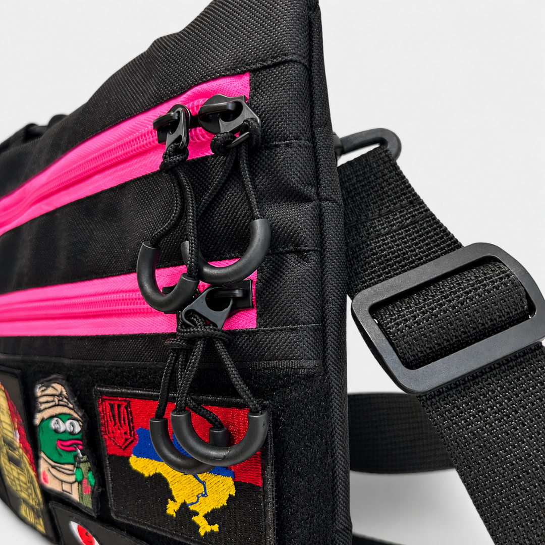 Тактическая сумка для патчей Cordura 1000D черная с кобурой 30&times;24 см водонепроницаемая унисекс 159 фото