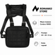 Тактична нагрудна сумка з Cordura 1000D, розгрузка чоловіча чорна 125 фото 1