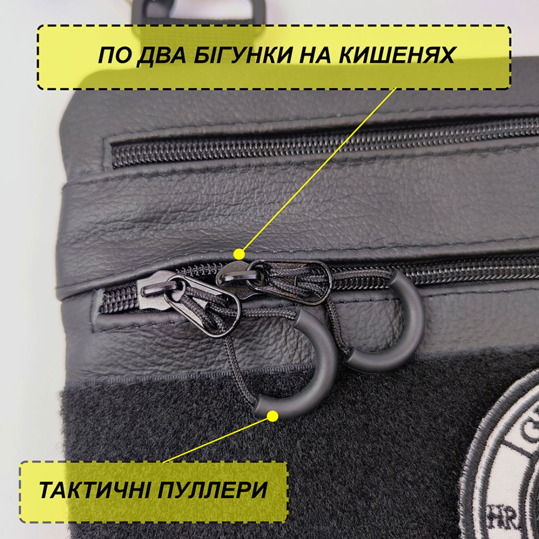 Чоловіча сумка-кобура з натуральної шкіри &mdash; тактичний месенджер для прихованого носіння, через плече 126 фото