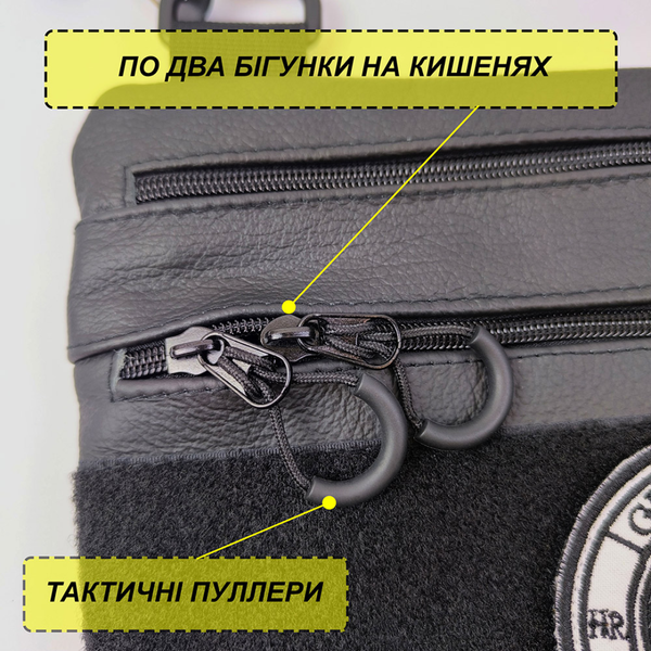 Чоловіча сумка-кобура з натуральної шкіри &mdash; тактичний месенджер для прихованого носіння, через плече 126 фото